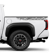 Kit Adesivi in Vinile a Strisce Laterali Stile TRD per Cassone Toyota Tacoma_2