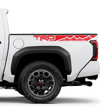 Kit Adesivi in Vinile a Strisce Laterali Stile TRD per Cassone Toyota Tacoma_3