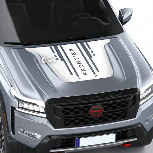 Adesivo in Vinile con Stile Tecnologico Brandizzato per Cofano Nissan Frontier