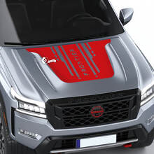 Adesivo in Vinile con Stile Tecnologico Brandizzato per Cofano Nissan Frontier_3