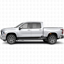 Strisce Viniliche Stratificate per Porte e Minigonne Layered Peaks per Chevrolet Silverado 1500 Nuova Generazione 2027_2
