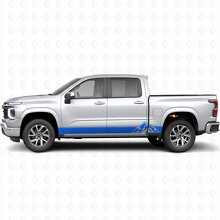 Strisce Viniliche Stratificate per Porte e Minigonne Layered Peaks per Chevrolet Silverado 1500 Nuova Generazione 2027_5