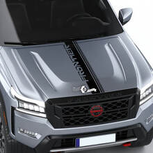 Adesivo per decalcomanie grafiche con logo in vinile a strisce per cofano Nissan Frontier S SV Pro-4x
 2