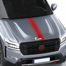 Adesivo per decalcomanie grafiche con logo in vinile a strisce per cofano Nissan Frontier S SV Pro-4x
 3