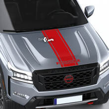Adesivo per decalcomanie grafiche con logo in vinile a strisce per cofano Nissan Frontier S SV Pro-4x
 2