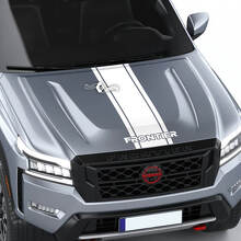 Adesivo per decalcomanie grafiche con logo in vinile a strisce per cofano Nissan Frontier S SV Pro-4x
 3