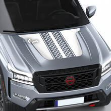 Nissan Frontier S SV Pro-4x Decalcomania per cofano Vinile Traccia di pneumatici Off Road Doppio adesivo per decalcomanie grafiche oscuranti
 2