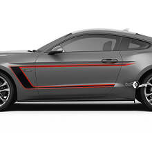 Kit di Adesivi in Vinile Strisce Laterali per Portiera per Musclecar Shelby GT500 GT350 Mach1_2