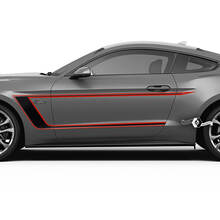 Coppia Strisce Porte per Ford Mustang Shelby GT500 GT350 Mach 1 Mach 1 2 Colori
 2