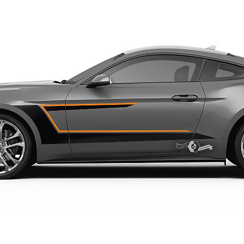 Kit di decalcomanie laterali a doppia striscia da corsa per Musclecar Musclecarmodel 2016-23