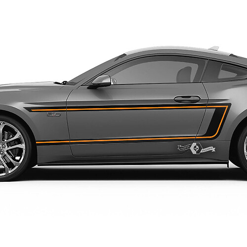 Adesivi Strisce Paraurti 4 Per Ford Mustang Shelby GT500 GT350