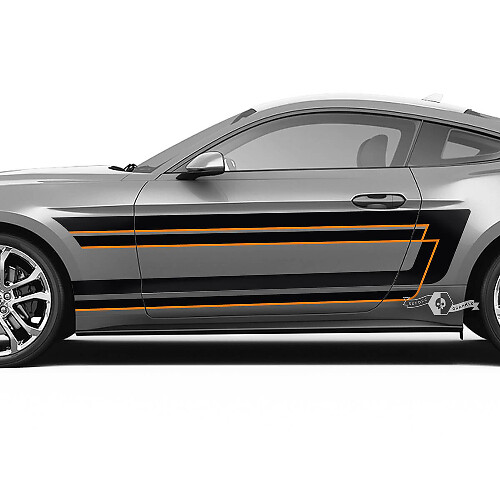 Adesivo laterale in vinile con strisce di accento stile Shelby per Musclecar Musclecarmodel Shelby GT500 GT350 Mach 1_1