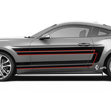 Strisce parafango per porte per Ford Mustang Shelby GT500 GT350 GT500 GT350 Mach 1 Mach 1 Logo 2 colori
 2