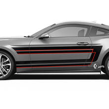 Adesivo laterale in vinile con strisce di accento stile Shelby per Musclecar Musclecarmodel Shelby GT500 GT350 Mach 1_2