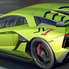 Grafica adesiva per decalcomanie laterali Lamborghini Aventador SVJ
 2