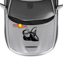 Adesivo in Vinile Stile Cofano Scat Pack per Dodge Charger 2015-2024_3