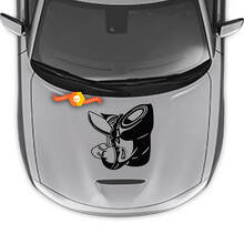 Adesivo in Vinile Stile Cofano Scat Pack per Dodge Charger 2015-2024_4