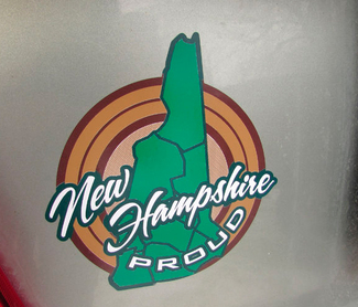 COPPIA New Hampshire Granite State Proud State Pride Bumper Sticker Decal New England JEEP