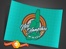 COPPIA New Hampshire Granite State Proud State Pride Bumper Sticker Decal New England JEEP 2