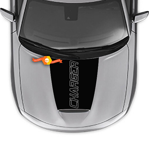 Adesivo Vinilico per Cofano Outline Charger per Dodge Charger 2015-2024