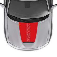 Adesivo in Vinile con Contorno Testo Personalizzato per Cofano Dodge Charger 2015-2024_3