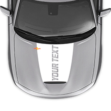 Adesivo in Vinile con Testo Personalizzato Strobe per Cofano Dodge Charger 2015-2024_2