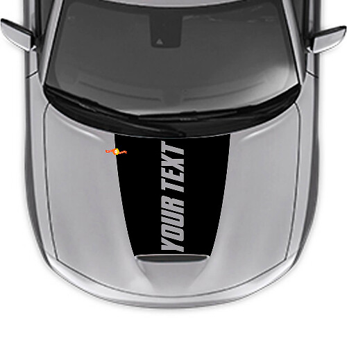 Adesivo in Vinile con Scritta Personalizzata per Cofano Dodge Charger 2015-2024