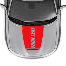 Adesivo in Vinile con Scritta Personalizzata per Cofano Dodge Charger 2015-2024_3