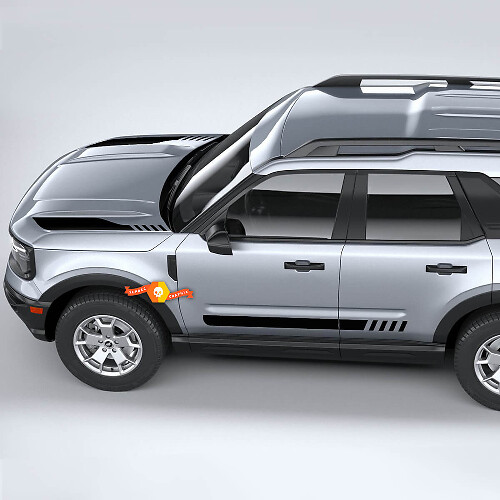 Ford Bronco Sport First Edition Kit adesivi per decalcomanie a strisce sul cofano e sui lati
