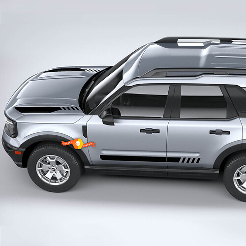 Ford Bronco Sport First Edition Kit Decalcomanie a strisce per cofano e fiancate 2
