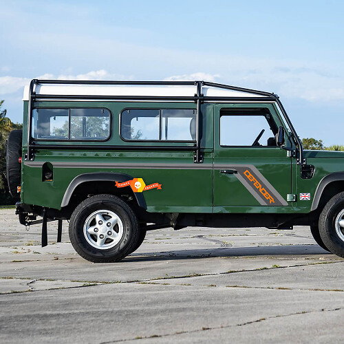 Adesivo decalcomania per porte laterali Land Rover Defender 110 3 porte
