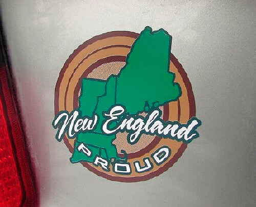 Coppia di Adesivi in Vinile Orgoglio dello Stato del New England per Jeep