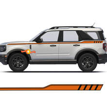 Adesivi per decalcomanie a strisce laterali Ford Bronco Sport prima edizione 2 colori
 2