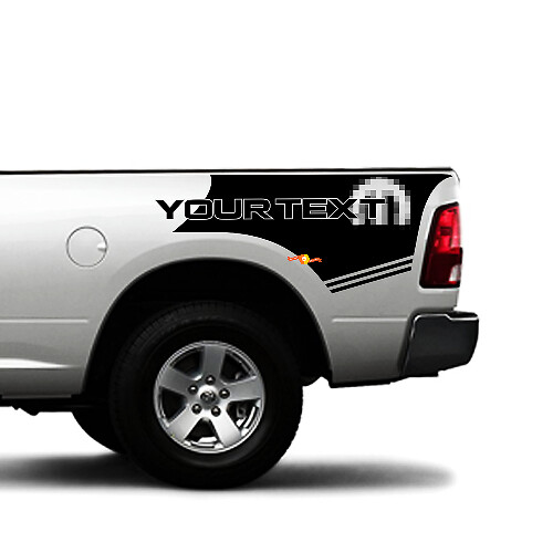 Kit Adesivo in Vinile Personalizzato Stile Mopar per Fiancata Dodge Ram