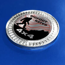 Badge 3D Bigfoot Montagne classificate Linee topografiche Emblema in metallo e alluminio
 2