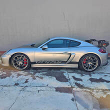 Kit Adesivi Strisce Laterali in Vinile Stile GT4 MR per Porsche 718 Cayman_2