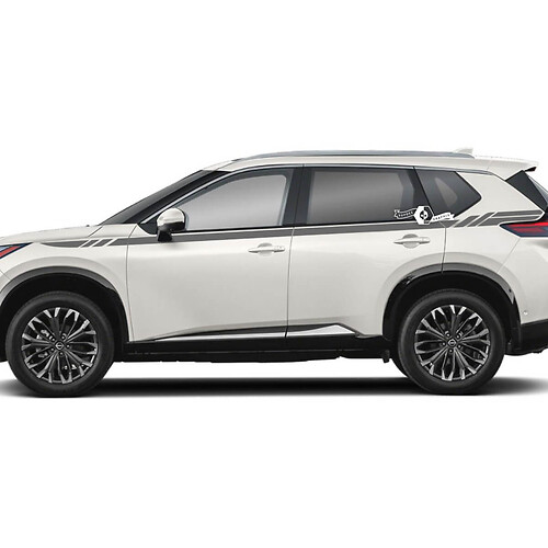 Adesivo Vinile Laterale a Strisce Stile Racing per Nissan Rogue