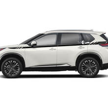 Adesivo Vinile Laterale a Strisce Stile Racing per Nissan Rogue_3