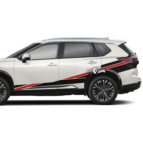 Adesivi in Vinile Decorativi per Porte Laterali e Fianchi Posteriori per Nissan Rogue