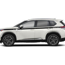 Coppia Nissan Rogue parafango anteriore Side Up Door parafango posteriore rivestimento logo strisce adesivo decalcomania grafica in vinile
 3