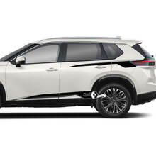 Coppia Nissan Rogue porte laterali parafango posteriore pannello basculante strisce adesivo decalcomania grafica in vinile
 3
