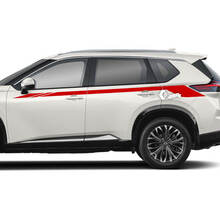 2x Nissan Rogue Side Up Door Stripes Adesivo Decalcomania grafica in vinile
 3