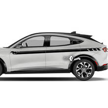 Coppia adesivi in ​​vinile Musclecar Musclecarmodel MACH-E MACH E Doors Line Stripes Side Door Decal
 3