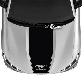 Cofano Ford Mustang MACH-E MACH E Logo contorno decalcomania adesivi in ​​vinile
