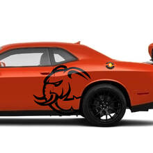 ENORME logo Dodge Challenger o Charger Hellelephant Decalcomanie laterali Grafica in vinile
 3