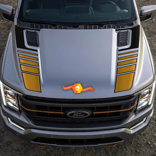 Musclecar truck Tremor Pickup Hood Grafica Musclecar Vinile Adesivi Decalcomanie 2 Colori

