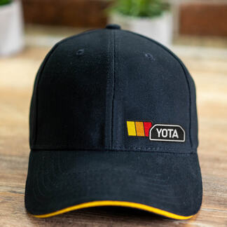 Berretto da baseball con logo ricamato YOTA Toyota Retro Classic Stripe
