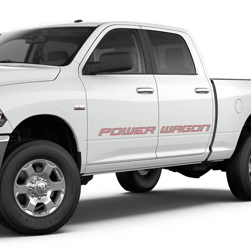 Kit di decalcomanie adesivi per porte Dodge Ram Power Wagon
