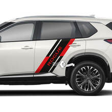 Coppia Nissan Rogue porta laterale parafango posteriore adesivo decalcomania grafica in vinile 2 colori
 2