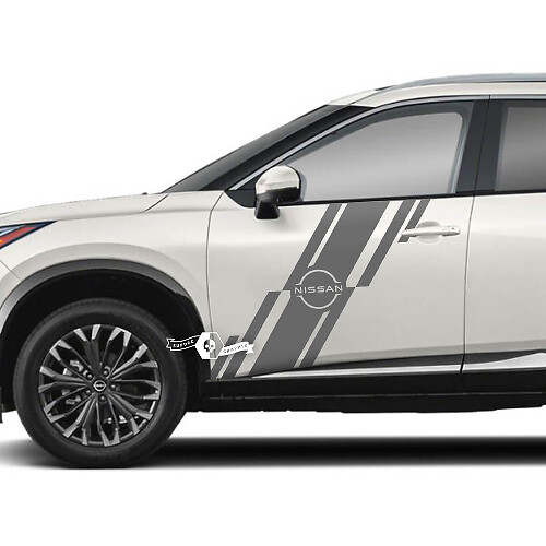 Coppia Nissan Rogue porta laterale parafango posteriore adesivo decalcomania grafica in vinile
 1